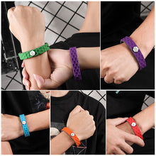 Load image into Gallery viewer, Hexagon Grain Silicone Negative Ion Bracelet Anti-Static Black Technology Energy Sport Adjustable Bracelet Basketball Star Model
