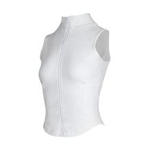 Load image into Gallery viewer, Women Slim-Fit Sports Sleeveless Standing Tie Zipper Vest Running Fitness Stretch Tight Vest Wadding Sweat Quick Drying Yoga Clothes
