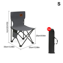 Load image into Gallery viewer, Outdoor Foldable Portable Picnic Camping Chair Sketching Stool 600D Oxford Cloth Bearing 100KG Fishing Chair
