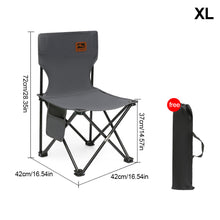 Load image into Gallery viewer, Outdoor Foldable Portable Picnic Camping Chair Sketching Stool 600D Oxford Cloth Bearing 100KG Fishing Chair

