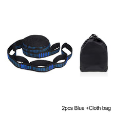 Load image into Gallery viewer, 2PCS 5+1 Ring Hammock Special Adjustment Strap Outdoor Camping High Strength Polyester Silk Strap Bearing Strong Easy Installation
