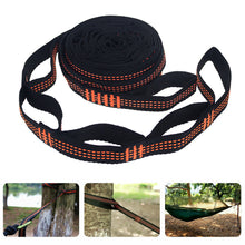 Load image into Gallery viewer, 2PCS 5+1 Ring Hammock Special Adjustment Strap Outdoor Camping High Strength Polyester Silk Strap Bearing Strong Easy Installation
