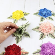 Load image into Gallery viewer, 12*9.5cm Embroidery Flower Patch Applique DIY Crafts Sticker for Dress Bag Clothes Accessories Badges Sew On Sewing Accessories
