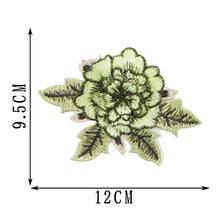 Load image into Gallery viewer, 12*9.5cm Embroidery Flower Patch Applique DIY Crafts Sticker for Dress Bag Clothes Accessories Badges Sew On Sewing Accessories
