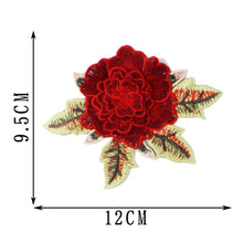 Load image into Gallery viewer, 12*9.5cm Embroidery Flower Patch Applique DIY Crafts Sticker for Dress Bag Clothes Accessories Badges Sew On Sewing Accessories
