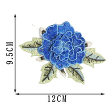 Load image into Gallery viewer, 12*9.5cm Embroidery Flower Patch Applique DIY Crafts Sticker for Dress Bag Clothes Accessories Badges Sew On Sewing Accessories
