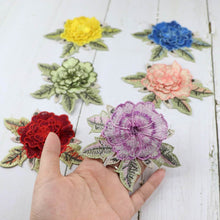 Load image into Gallery viewer, 12*9.5cm Embroidery Flower Patch Applique DIY Crafts Sticker for Dress Bag Clothes Accessories Badges Sew On Sewing Accessories
