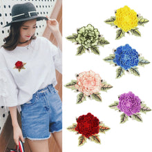 Load image into Gallery viewer, 12*9.5cm Embroidery Flower Patch Applique DIY Crafts Sticker for Dress Bag Clothes Accessories Badges Sew On Sewing Accessories
