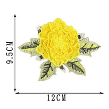 Load image into Gallery viewer, 12*9.5cm Embroidery Flower Patch Applique DIY Crafts Sticker for Dress Bag Clothes Accessories Badges Sew On Sewing Accessories
