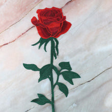 Load image into Gallery viewer, Embroidery Rose Flower Patch Applique DIY Crafts Sticker for Dress Bag Clothes Accessories Badges Sew On Sewing Accessories

