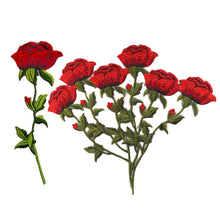 Load image into Gallery viewer, Embroidery Rose Flower Patch Applique DIY Crafts Sticker for Dress Bag Clothes Accessories Badges Sew On Sewing Accessories
