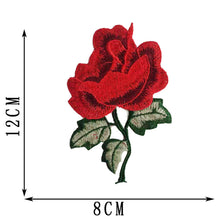 Load image into Gallery viewer, Embroidery Rose Flower Patch Applique DIY Crafts Sticker for Dress Bag Clothes Accessories Badges Sew On Sewing Accessories

