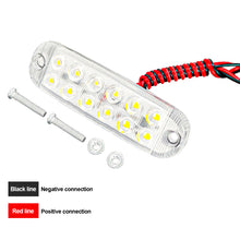 Load image into Gallery viewer, 12LED 12-80V Car Truck Strobe Trailer Clearance Flash Lamp Flashing Warning Strobe LED Light Bar Lamp Warning Light
