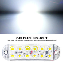 Load image into Gallery viewer, 12LED 12-80V Car Truck Strobe Trailer Clearance Flash Lamp Flashing Warning Strobe LED Light Bar Lamp Warning Light
