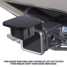 Load image into Gallery viewer, 2" Trailer Hitch Cap Rubber Hook Plug Receiver Cover Trail Hitch Cover with Cap Fit For Dodge Ram Ford Jeep Chevrolet ATV UTV Toyota Ford Nissan Chevy RAM Dodge Mercedes
