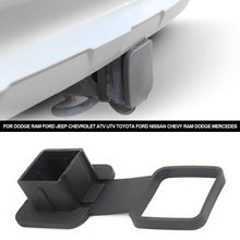 Load image into Gallery viewer, 2" Trailer Hitch Cap Rubber Hook Plug Receiver Cover Trail Hitch Cover with Cap Fit For Dodge Ram Ford Jeep Chevrolet ATV UTV Toyota Ford Nissan Chevy RAM Dodge Mercedes

