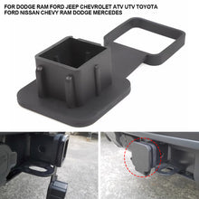 Load image into Gallery viewer, 2" Trailer Hitch Cap Rubber Hook Plug Receiver Cover Trail Hitch Cover with Cap Fit For Dodge Ram Ford Jeep Chevrolet ATV UTV Toyota Ford Nissan Chevy RAM Dodge Mercedes
