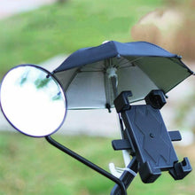 Load image into Gallery viewer, 1PC Mobile Phone Holder Motorcycle Bicycle Umbrella Portable Waterproof Mini Parasol Waterproof Anti-permeability Toy Umbrella
