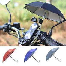Load image into Gallery viewer, 1PC Mobile Phone Holder Motorcycle Bicycle Umbrella Portable Waterproof Mini Parasol Waterproof Anti-permeability Toy Umbrella

