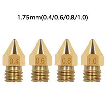 Load image into Gallery viewer, MK8 CHT Nozzle High Flow Nozzles 0.4mm 0.6mm For 1.75mm CR10 CR10S KP5L Ender-3 3D Printer Accessories
