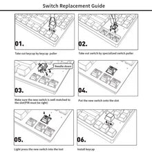 Load image into Gallery viewer, Switch Mechanical Keyboard Switch 3Pin Clicky Linear Tactile Silent Switches RGB LED SMD Gaming Compatible With MX Switch
