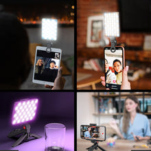 Load image into Gallery viewer, LED Mobile Phone Computer Fill-in Light Adjustable Portable LED Lamp Rechargeable Clip Fill Video Light For Live Selfie Meeting
