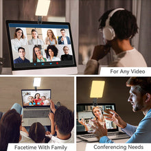 Load image into Gallery viewer, LED Mobile Phone Computer Fill-in Light Adjustable Portable LED Lamp Rechargeable Clip Fill Video Light For Live Selfie Meeting
