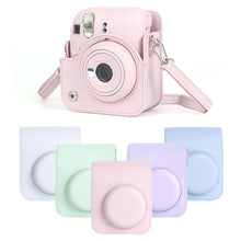 Load image into Gallery viewer, For Instax Mini 12 Camera Case PU Leather Soft Protective Case Trave Bag for Fujifilm Film Camera Bag with Shoulder Strap
