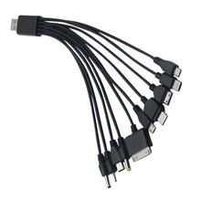 Load image into Gallery viewer, 1pcs 10 in 1 Micro USB multi Charger usb cables for mobile phones cord for KG90 Sony phone SAMSUNG Tablets
