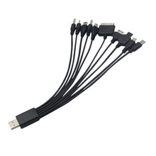 Load image into Gallery viewer, 1pcs 10 in 1 Micro USB multi Charger usb cables for mobile phones cord for KG90 Sony phone SAMSUNG Tablets
