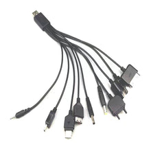 Load image into Gallery viewer, 1pcs 10 in 1 Micro USB multi Charger usb cables for mobile phones cord for KG90 Sony phone SAMSUNG Tablets
