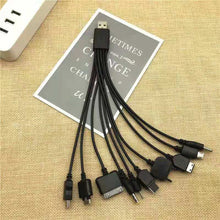 Load image into Gallery viewer, 1pcs 10 in 1 Micro USB multi Charger usb cables for mobile phones cord for KG90 Sony phone SAMSUNG Tablets
