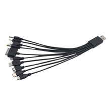 Load image into Gallery viewer, 1pcs 10 in 1 Micro USB multi Charger usb cables for mobile phones cord for KG90 Sony phone SAMSUNG Tablets
