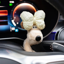 Load image into Gallery viewer, Car Suspension Decoration Plush Wiper Wye Shield Doll Cute Bowknot Cartoon Dog Car Decoration Auto Parts
