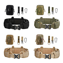 Load image into Gallery viewer, Tactical Padded Belt Men Hunting Molle Battle Belt Set War Belt Military Inner Waist Belt with Phone Tool Bag Hook
