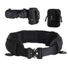 Load image into Gallery viewer, Tactical Padded Belt Men Hunting Molle Battle Belt Set War Belt Military Inner Waist Belt with Phone Tool Bag Hook
