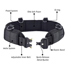 Load image into Gallery viewer, Tactical Padded Belt Men Hunting Molle Battle Belt Set War Belt Military Inner Waist Belt with Phone Tool Bag Hook
