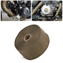 Load image into Gallery viewer, 5M Roll Motorcycle Exhaust Heat Shield Thermal Exhaust Tape Fiberglass Heat Wrap Pipe Heat Insulation Motorcycle Accessories
