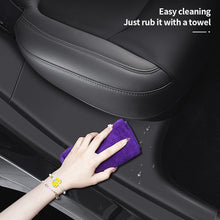 Load image into Gallery viewer, 2Pcs Rear Door Sill Protector Scuff Plate Cover Door Inner Sill Cover ABS Decal Sticker For Tesla Model Y 2021 2022
