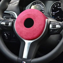Load image into Gallery viewer, Car Steering Wheel Center Airbag Cover Trim Suede Sticker Interior Accessories For BMW F20 F22 F30 F31 F32 F33 F36 F10 M F06 F12 F13 F15 X5 X6 F16
