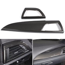 Load image into Gallery viewer, 2Pcs Car Internal Side Air Outlet Vent Cover Dashboard Panel Passenger ABS Texture Trim For BMW 1 2 Series F20 F21 F22 F23 2012-2017
