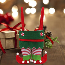 Load image into Gallery viewer, 1Pc Christmas Bags Elf Candy Bag Velvet Santa Claus Pants Bags Christmas Stocking Holiday Party Decor Gifts Holder Christmas Socks

