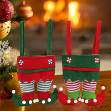 Load image into Gallery viewer, 1Pc Christmas Bags Elf Candy Bag Velvet Santa Claus Pants Bags Christmas Stocking Holiday Party Decor Gifts Holder Christmas Socks
