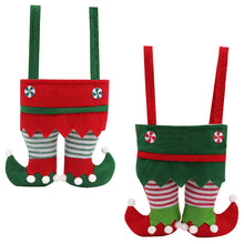 Load image into Gallery viewer, 1Pc Christmas Bags Elf Candy Bag Velvet Santa Claus Pants Bags Christmas Stocking Holiday Party Decor Gifts Holder Christmas Socks
