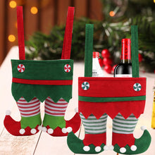 Load image into Gallery viewer, 1Pc Christmas Bags Elf Candy Bag Velvet Santa Claus Pants Bags Christmas Stocking Holiday Party Decor Gifts Holder Christmas Socks

