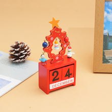 Load image into Gallery viewer, 1Pc Christmas Decorations Wooden Countdown Calendar Ornament Gift Party Supplies Window Table Home Decor Santa Claus Snowman Elk
