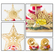 Load image into Gallery viewer, 1Pc Christmas Wrought Iron Candle Holder Decoration Ornaments Luxury Metal Candle Christmas Decoration For Home Decor
