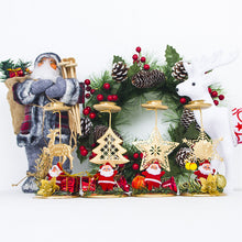 Load image into Gallery viewer, 1Pc Christmas Wrought Iron Candle Holder Decoration Ornaments Luxury Metal Candle Christmas Decoration For Home Decor
