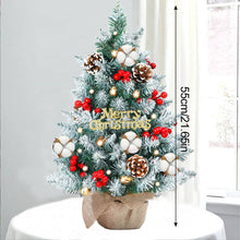 Load image into Gallery viewer, Desktop Christmas Tree LED Light 55CM 60CM Mini Table Gift Xmas Tree Artificial Christmas Tree Ornament Home Decoration
