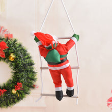 Load image into Gallery viewer, 1Pc Santa Claus Climbing Ladder Ornaments Xmas Tree Santa Claus Climbing Ladder Rope Hanging Pendant Merry Christmas Decoration
